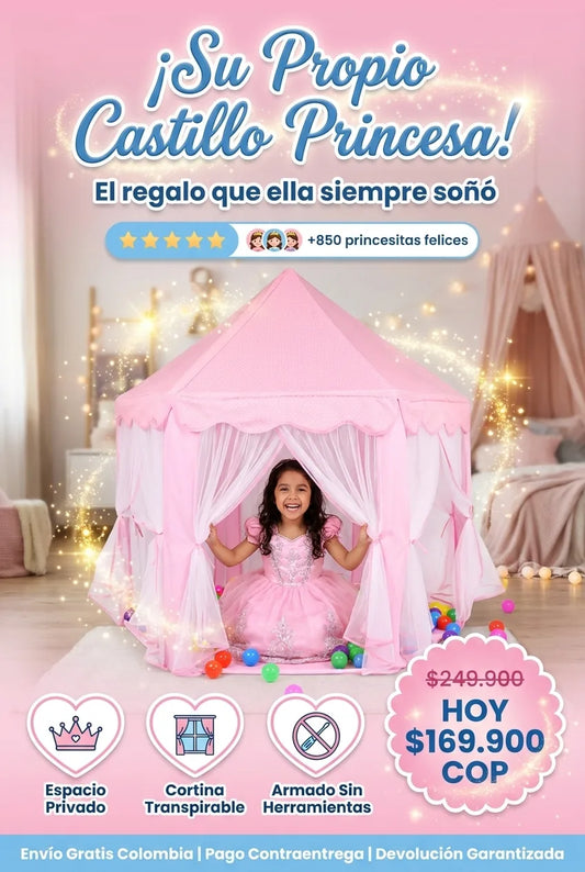 Castillo Rosa Imperial - El Regalo Perfecto Para Tu Princesa