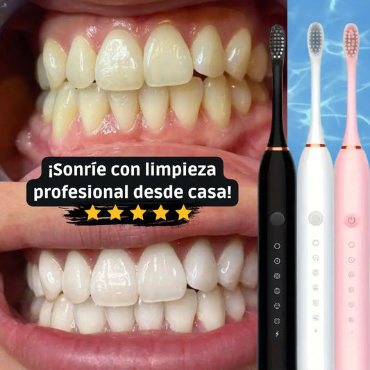 Cepillo Dental Eléctrico 6 en 1 – ¡Cuida tu sonrisa como un experto, desde casa!