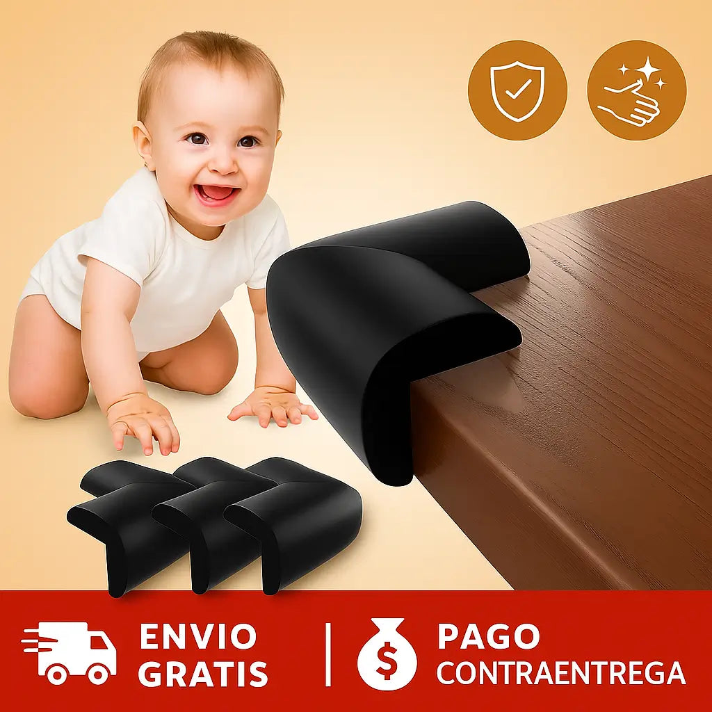Protectores de Seguridad para Esquinas - Evita golpes dolorosos en tu bebé