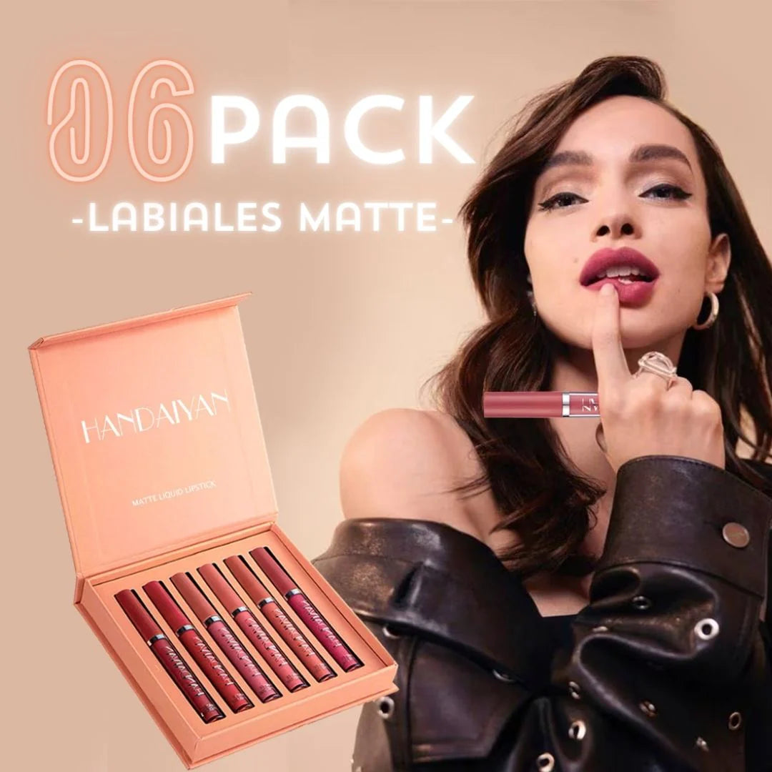 Labiales Mate® - 6 Tonos Irresistibles Que Toda Mujer Necesita