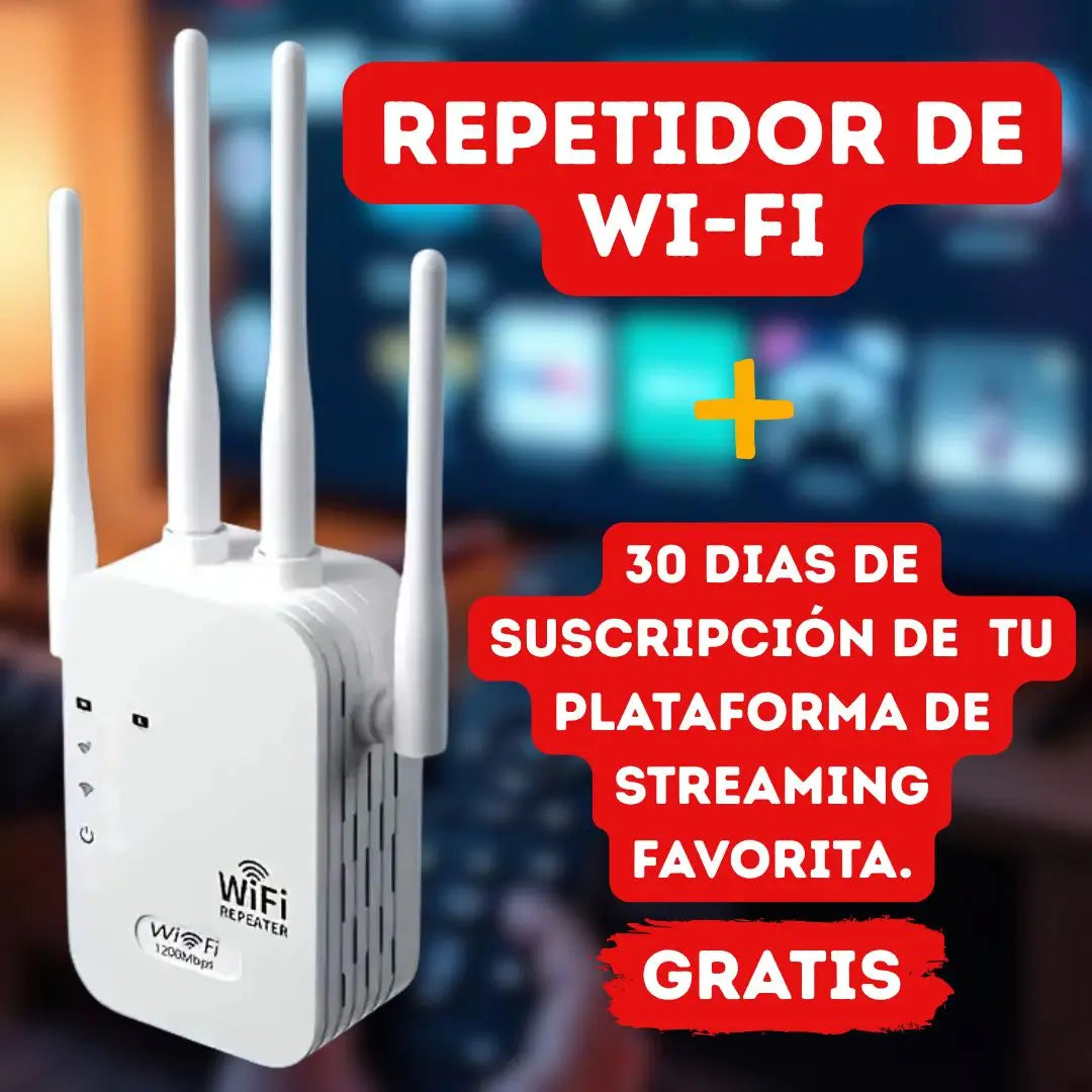 Repetidor Wi-Fi Inalambrico + (GRATIS) Pantalla De Plataforma Digital