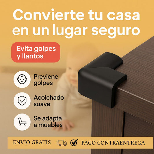 Protectores de Seguridad para Esquinas - Evita golpes dolorosos en tu bebé