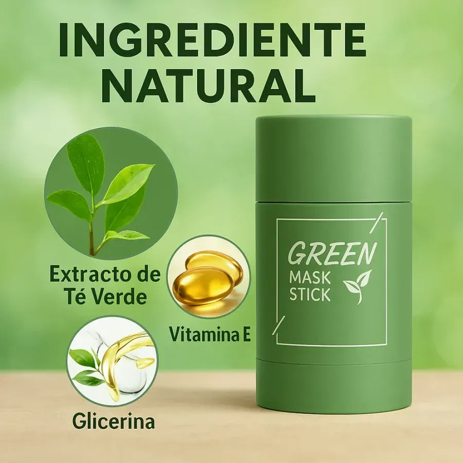 Mascarilla Facial de Té Verde y Aloe Vera | Entrega GRATIS