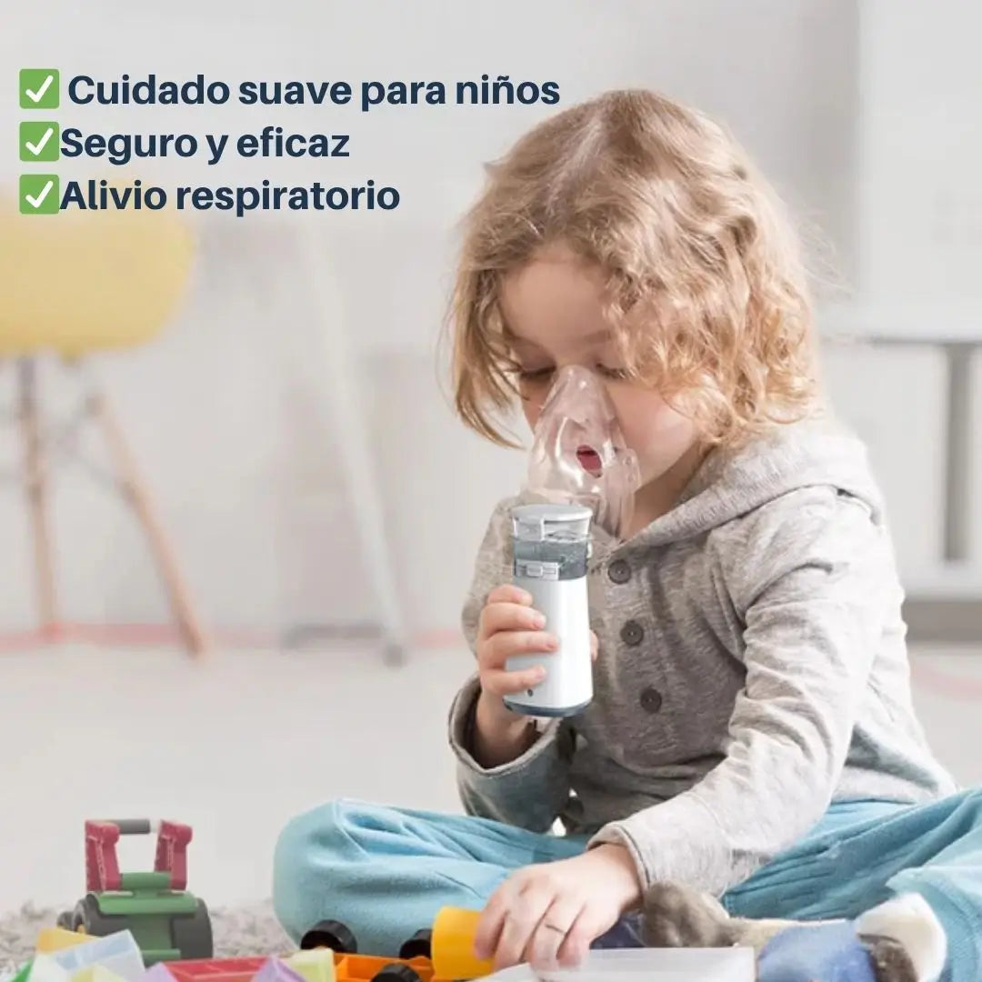 Nebulizador portátil para niños y adultos | Ideal para problemas respiratorios.