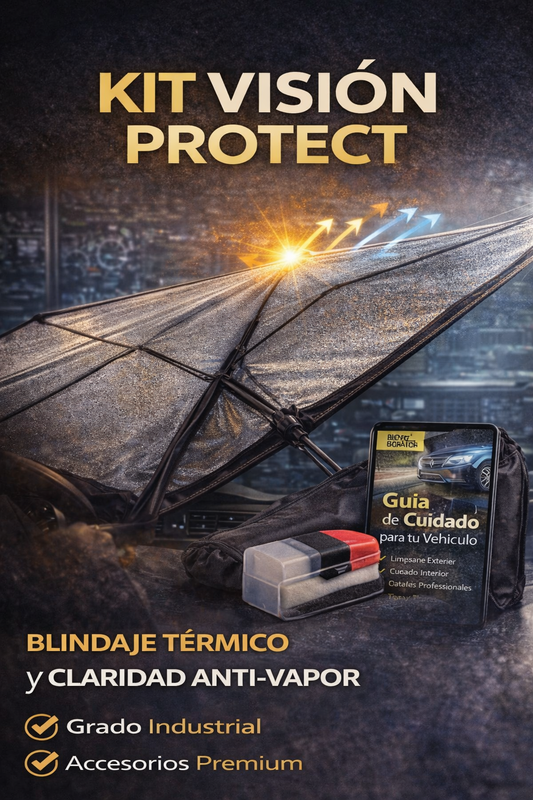 KIT VISIÓN PROTECT™ – Parasol Sombrilla + 2 Antiempañantes para Carro