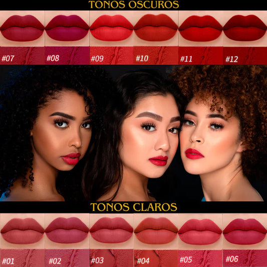 Labiales Mate® - 6 Tonos Irresistibles Que Toda Mujer Necesita
